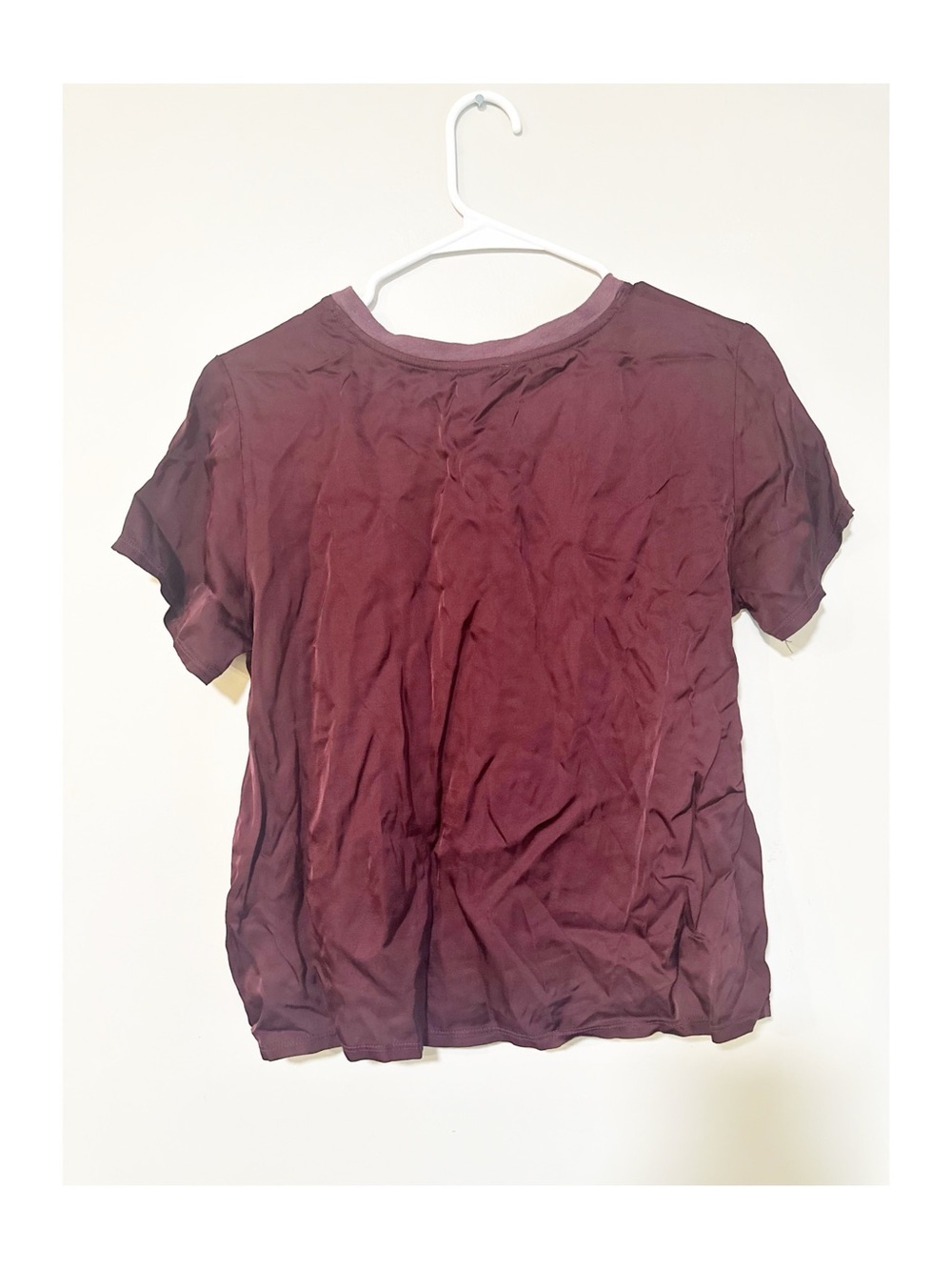 Nation LTD marie boxy and mable midi satin set dark cherry size small - Picture 6 of 9